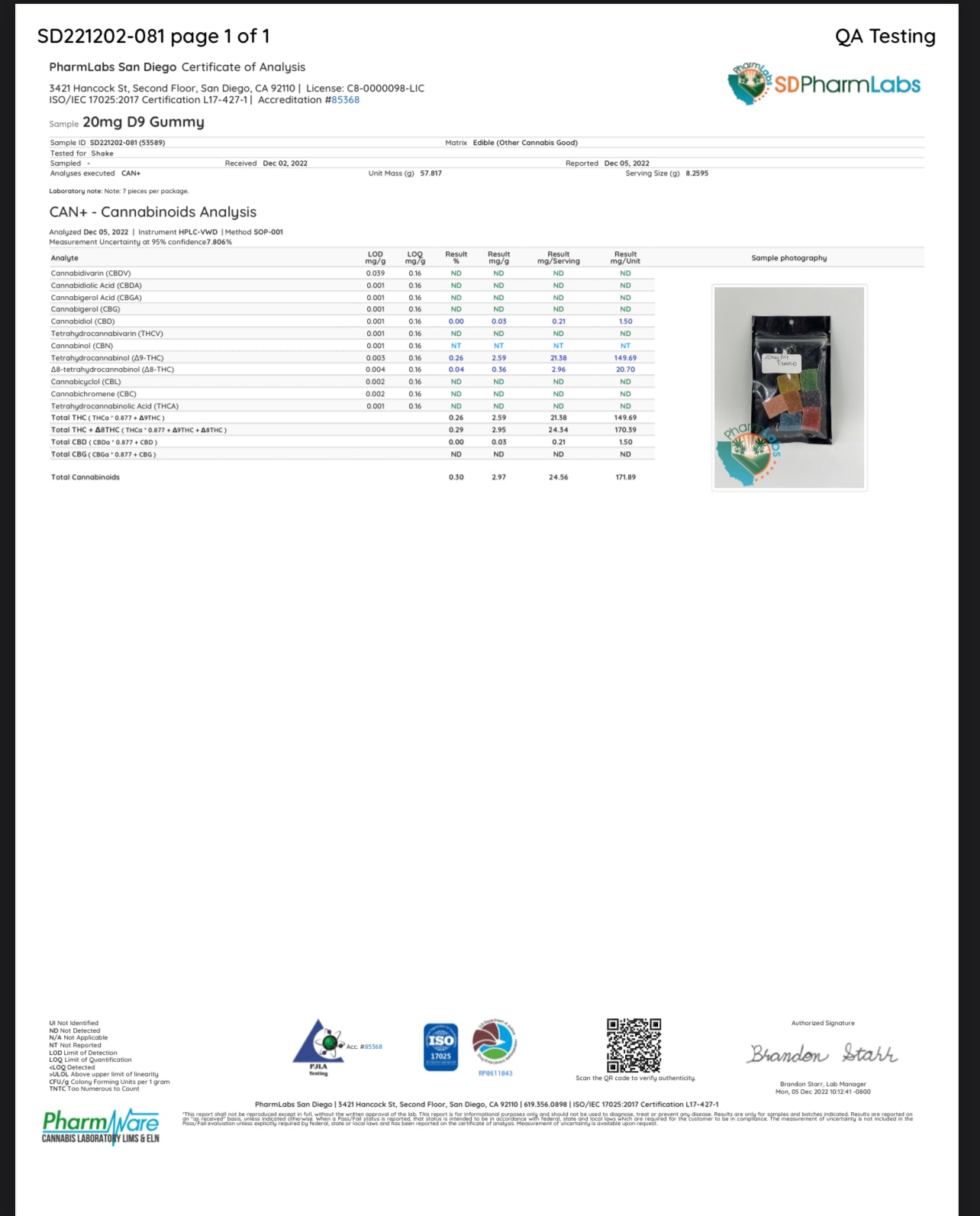 Shake Delta 9 Gummies 22pc